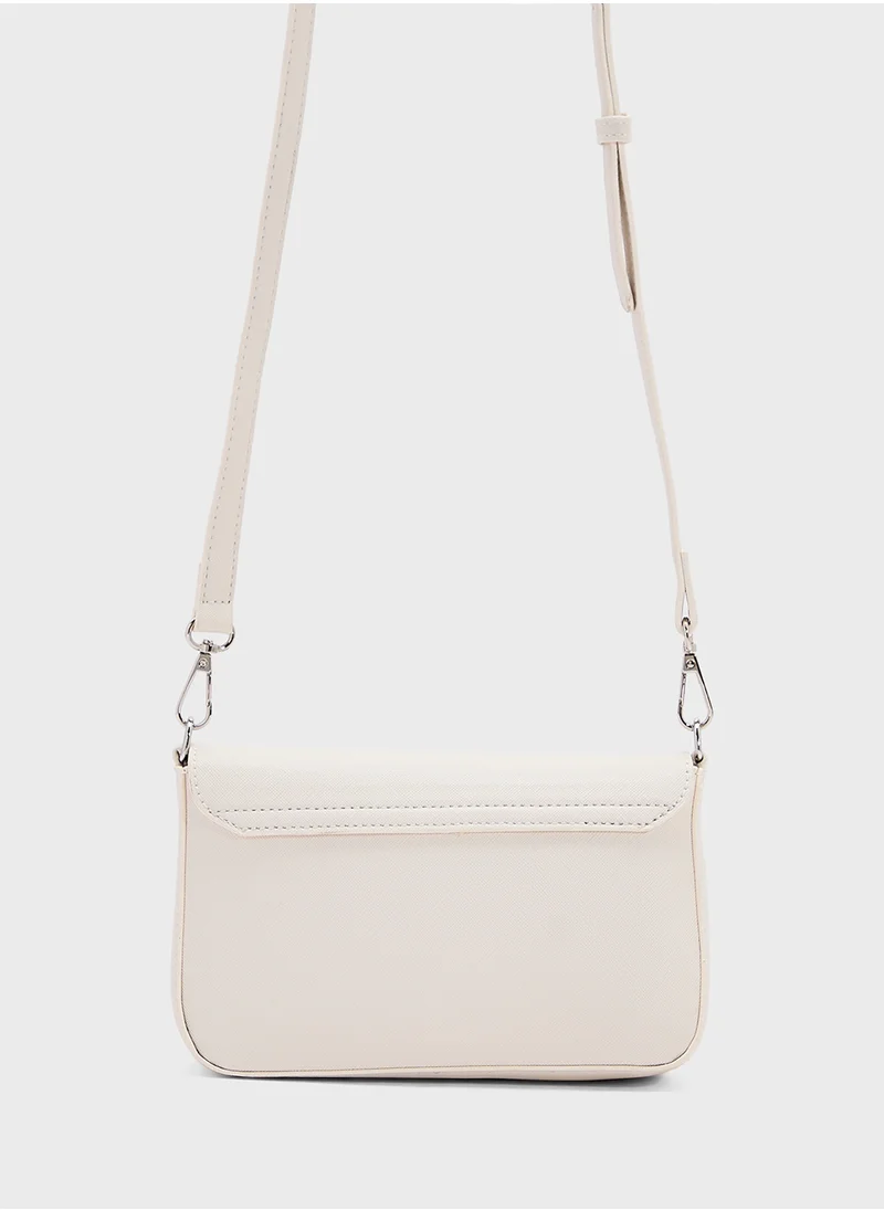 ELLA Metal Trim Detail Crossbody Bag