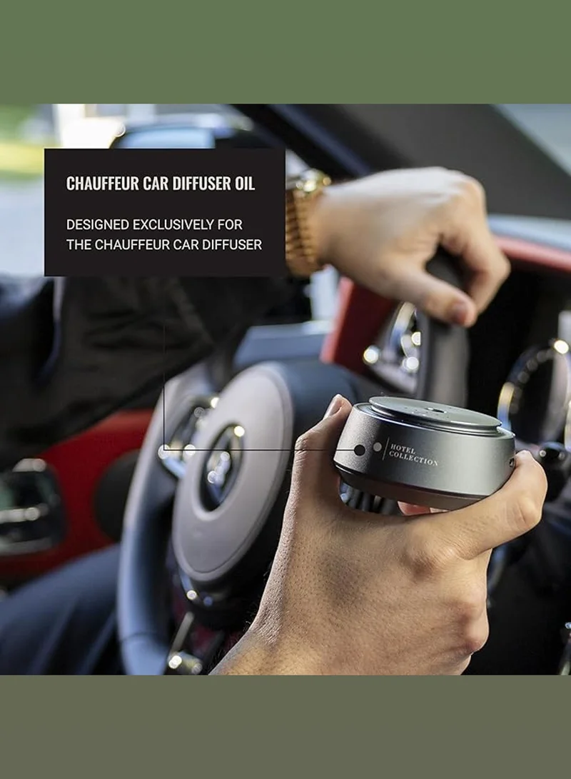 Hotel Collection Chauffeur Smart Car Diffuser Oil - Midnight In Paris - Premium Car Air Freshener Cartridge - Sandalwood, Vanilla, and Amber - Cars, Trucks, & More