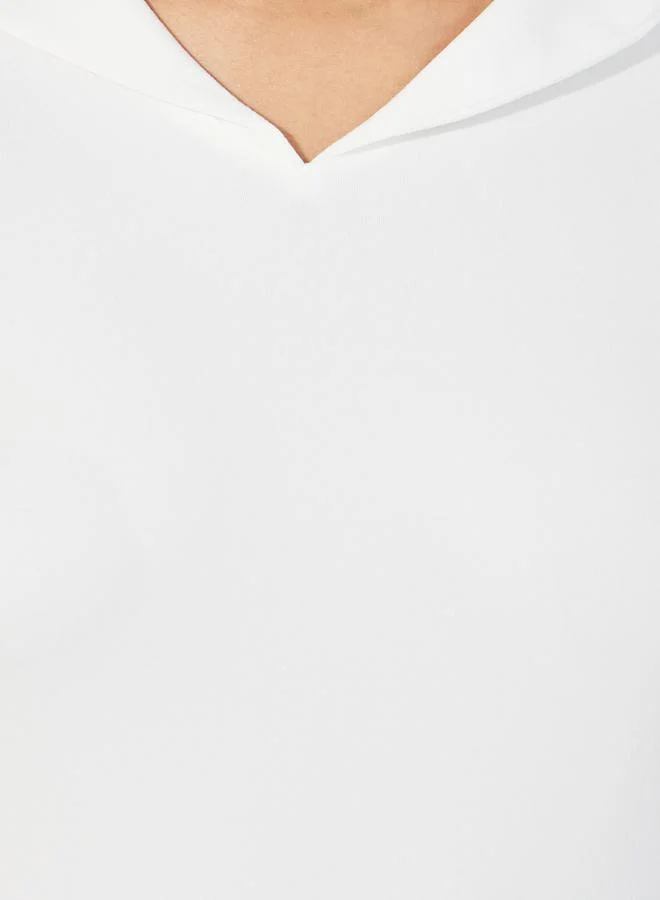 Styli Solid Fitted Collared Polo T-shirt
