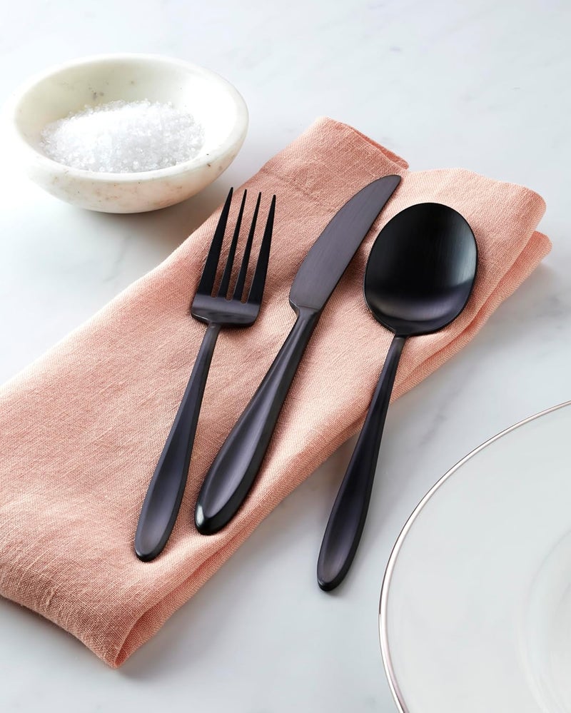 Hampton Forge 894843 Ayla Black 12 Piece Flatware Set - Image 3