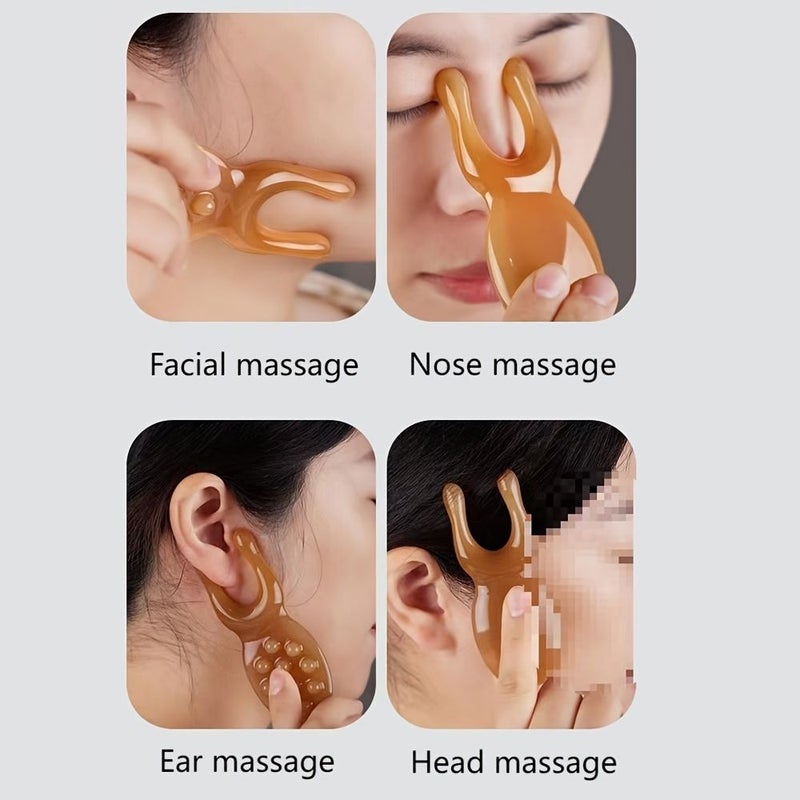 3pcs Gua Sha Board Frog Shark Meridian Massage Scraping Tools Dolphin Head Octopus Comb - Image 5