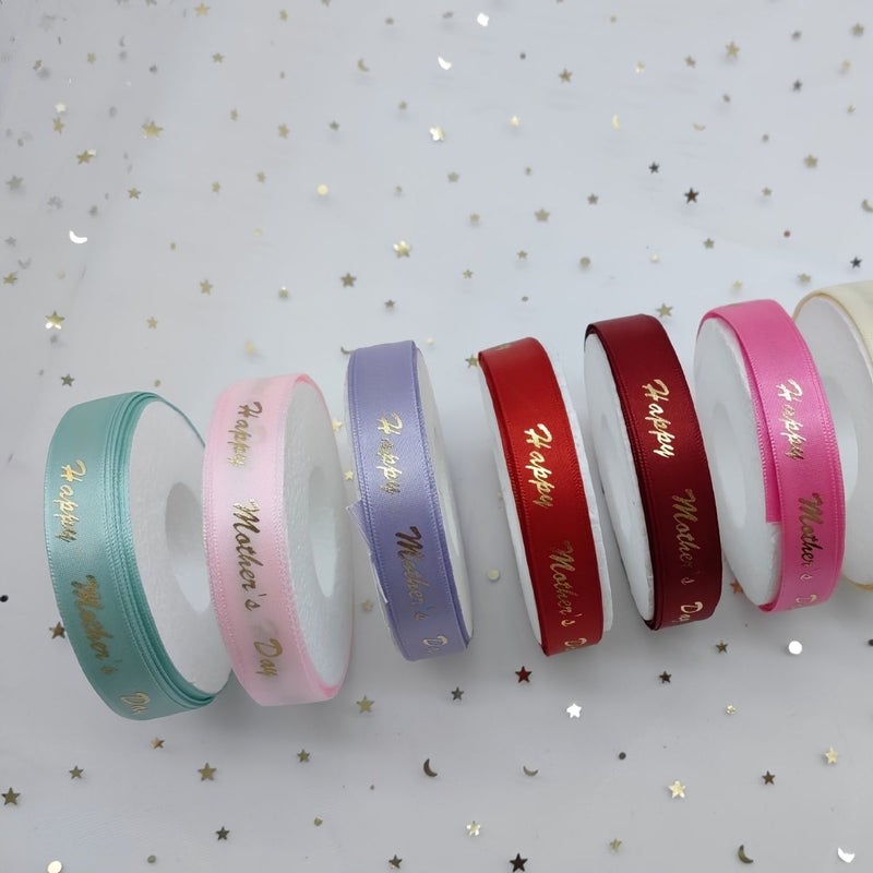 Pink Gift Wrapping Ribbon for DIY Bows and Present Packaging 0 59 Inch Wide - Image 2
