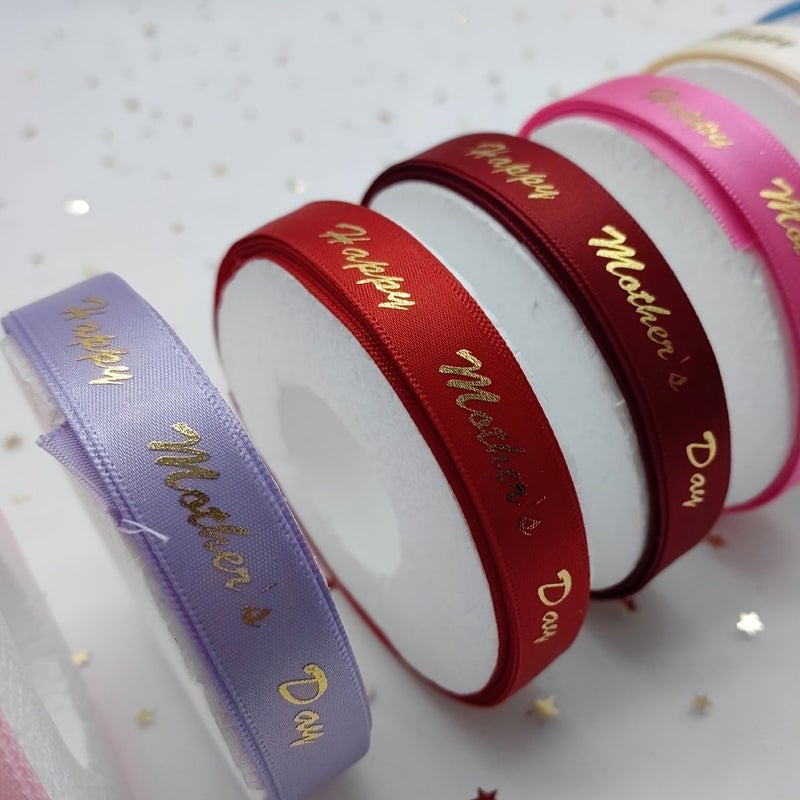 Pink Gift Wrapping Ribbon for DIY Bows and Present Packaging 0 59 Inch Wide - Image 5