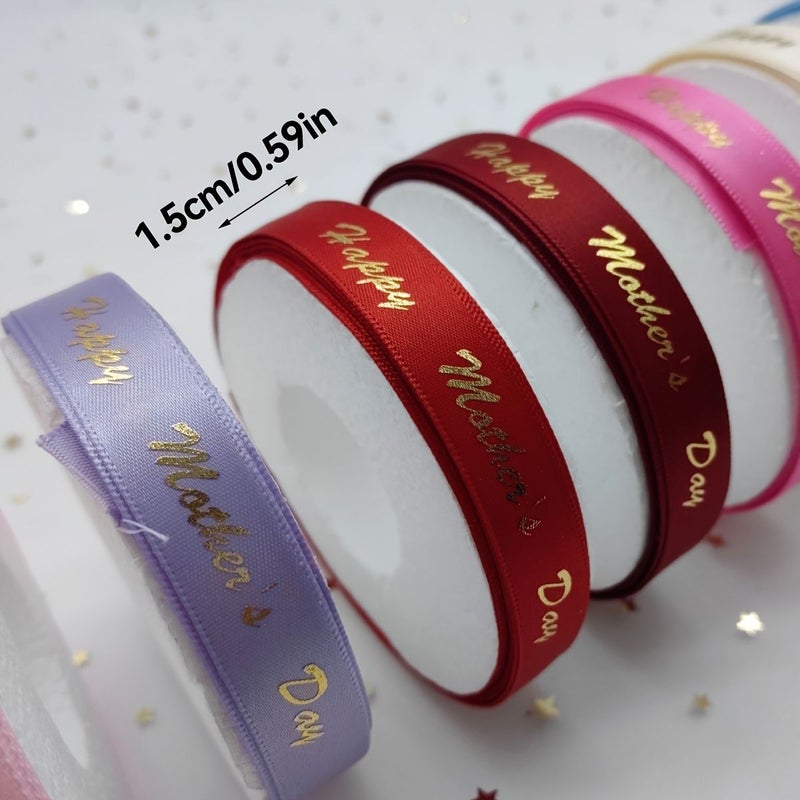 Pink Gift Wrapping Ribbon for DIY Bows and Present Packaging 0 59 Inch Wide - Image 3