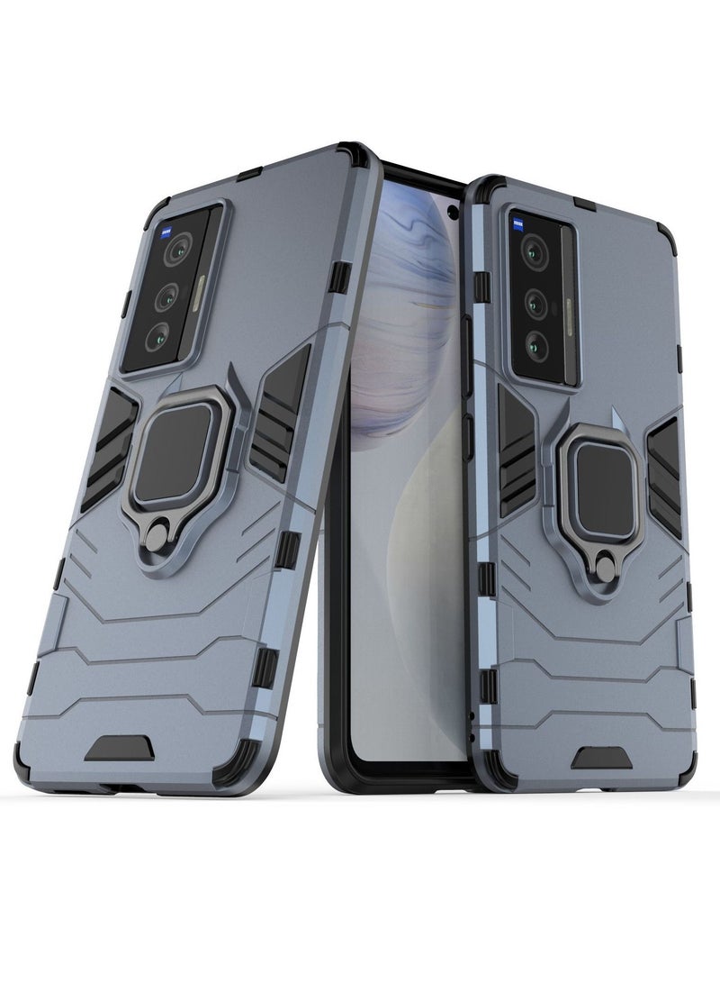 Blue protective cover with ring bracket For Vivo - Image 1