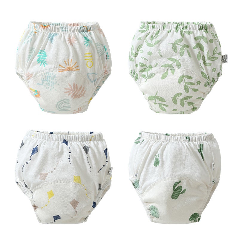 Baby Learning Training Pants Baby Diapers Children's Underwear Diaper Pants Summer Breathable Thin Cotton Shorts - Image 4