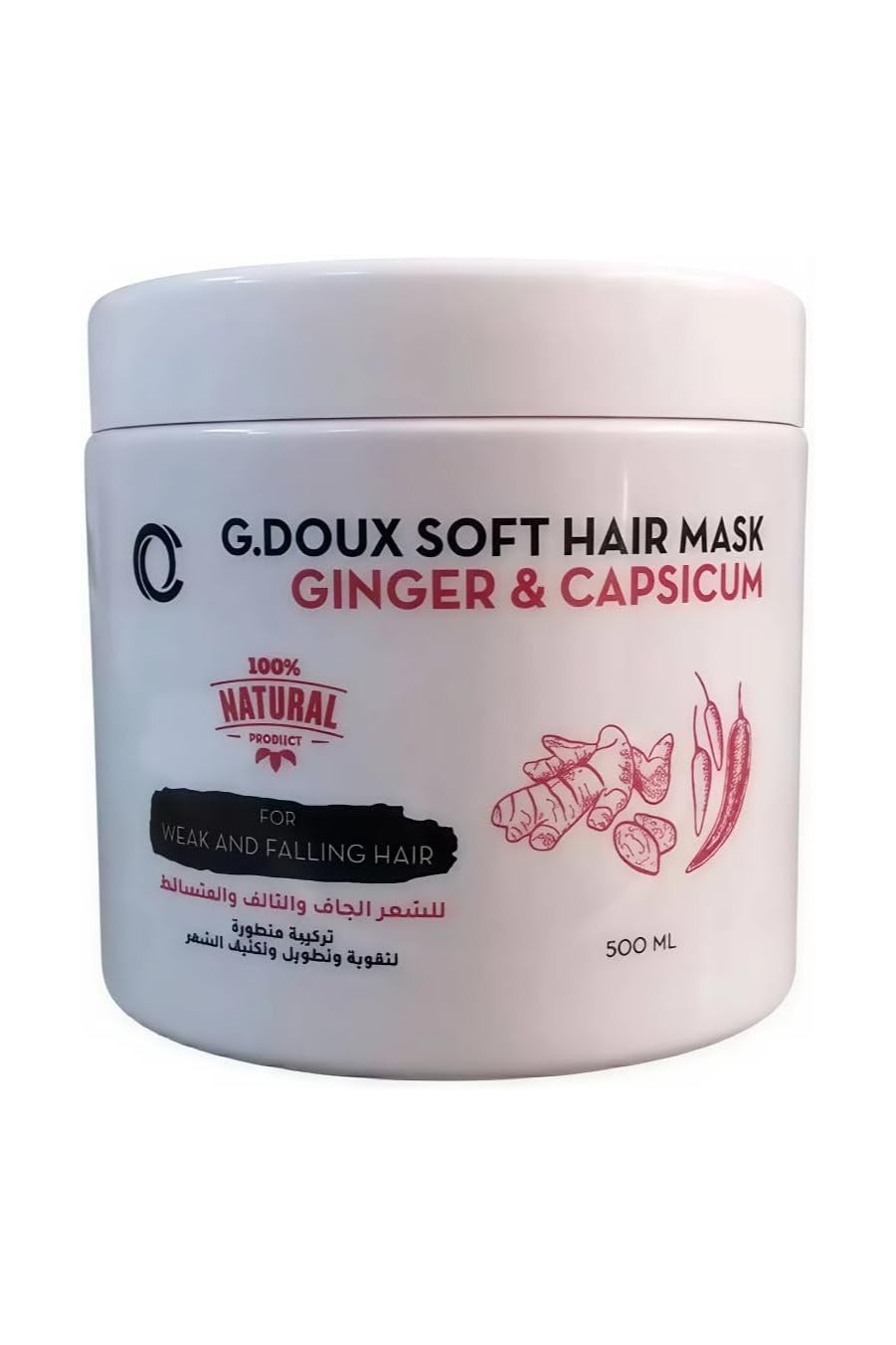 G.DOUX SOFT HAIR MASK GINGER & CAPSICUM 500ML