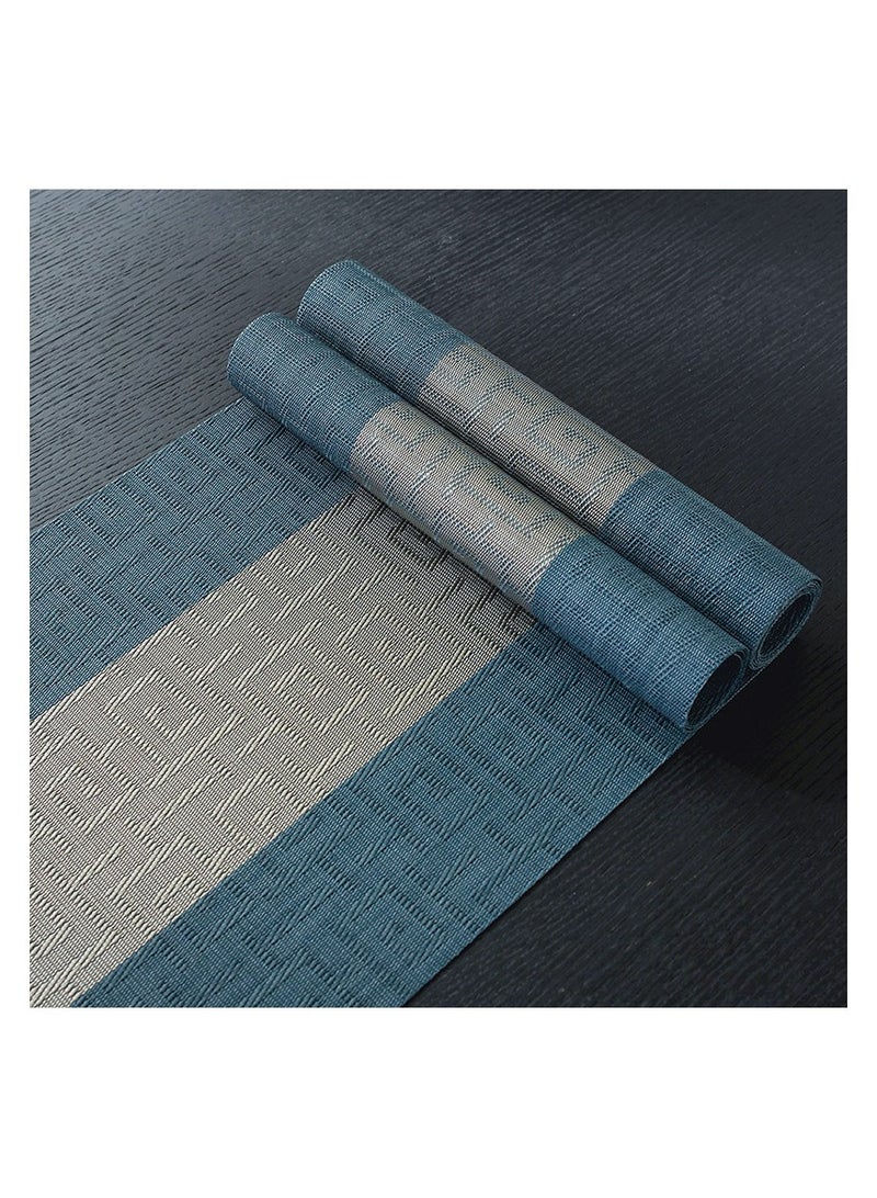 مجموعة مفارش المائدة، مجموعة مكونة من 8 مفارش عازلة منسوجة مقاومة للحرارة والبقع، مفارش طاولة أنيقة متينة وقابلة للغسل لتناول الطعام - Image 2