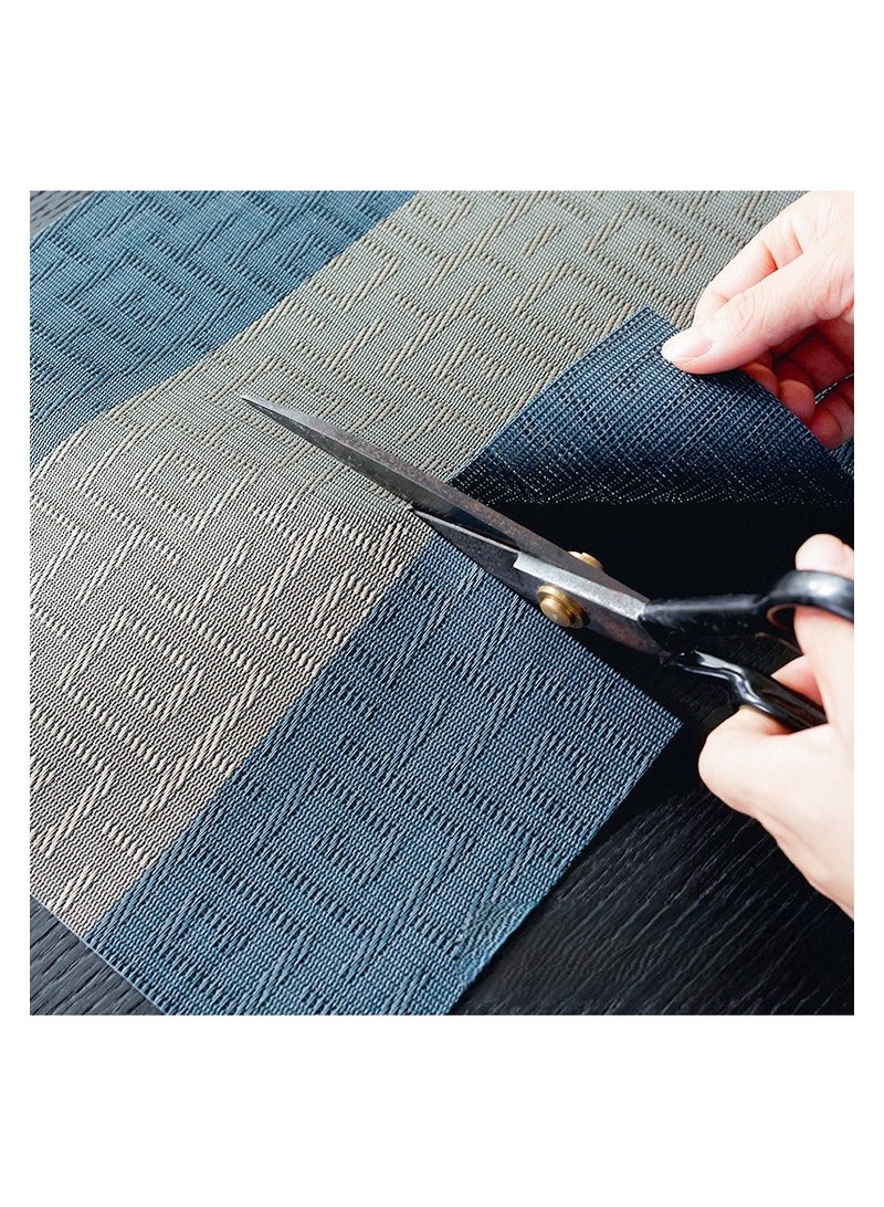 مجموعة مفارش المائدة، مجموعة مكونة من 8 مفارش عازلة منسوجة مقاومة للحرارة والبقع، مفارش طاولة أنيقة متينة وقابلة للغسل لتناول الطعام - Image 4