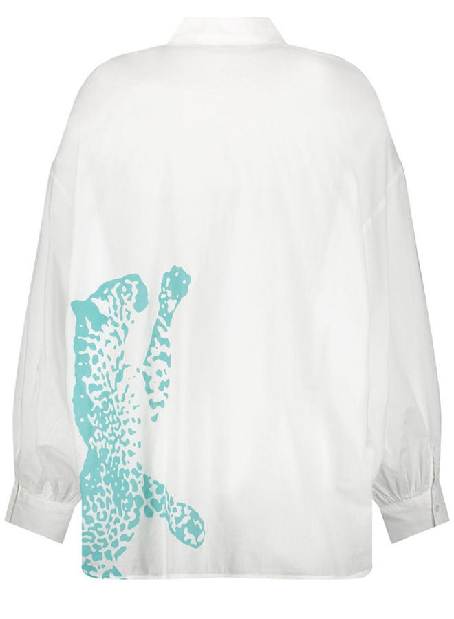 GERRY WEBER Cotton blouse with an animal motif on the back - Image 4