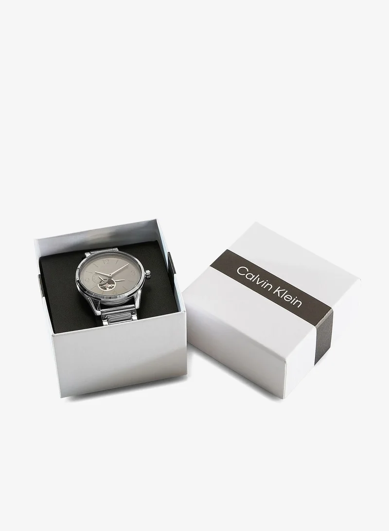 Calvin Klein  CK Esteem Collection Automatic Watch For Men With Silver Stainless Steel Bracelet - 25200387 for Men | Best Price UAE