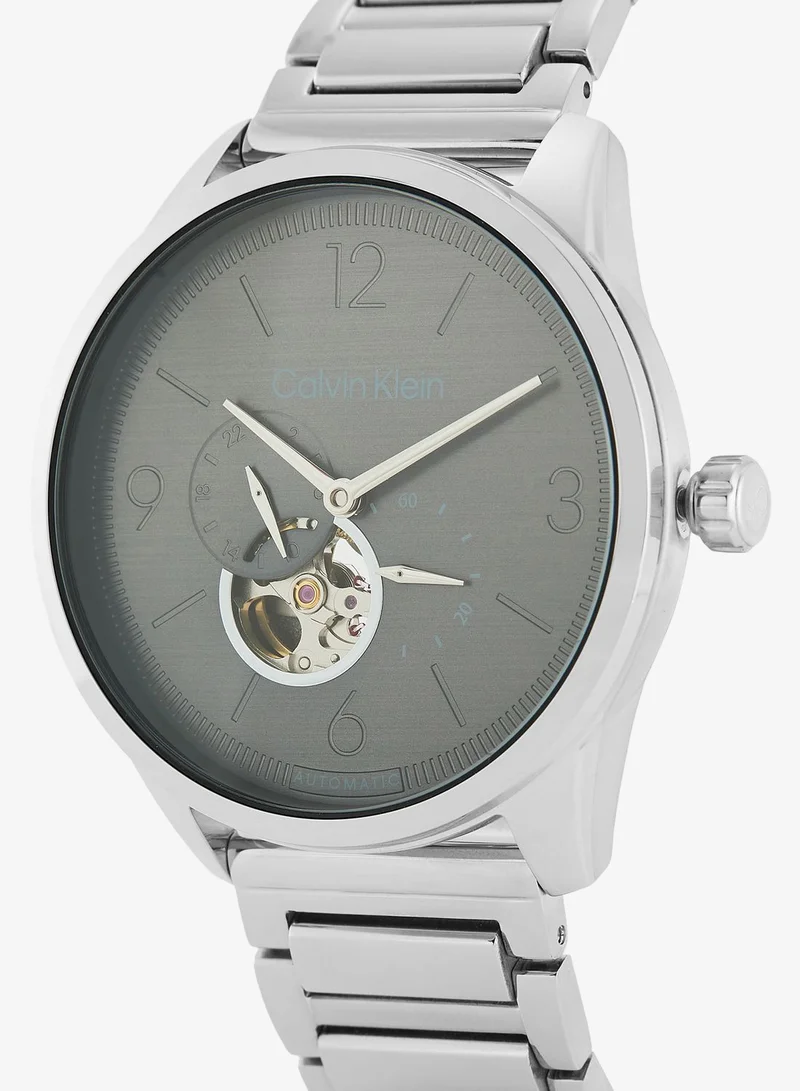 Calvin Klein CK Esteem Collection Automatic Watch For Men With Silver Stainless Steel Bracelet - 25200387