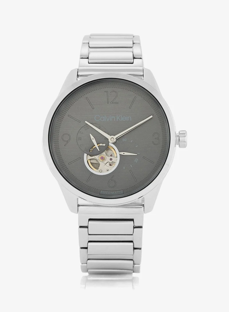Calvin Klein CK Esteem Collection Automatic Watch For Men With Silver Stainless Steel Bracelet - 25200387