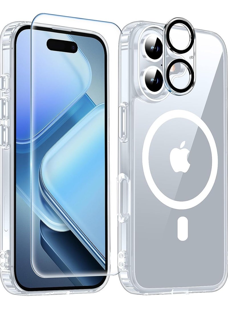 MIGOFAST IPhone 16Plus Case with Screen  And with Camera protection Compatible with Magsafe  Military Grade Protection  Anti-Yellowing Magnetic Phone Case - Image 1