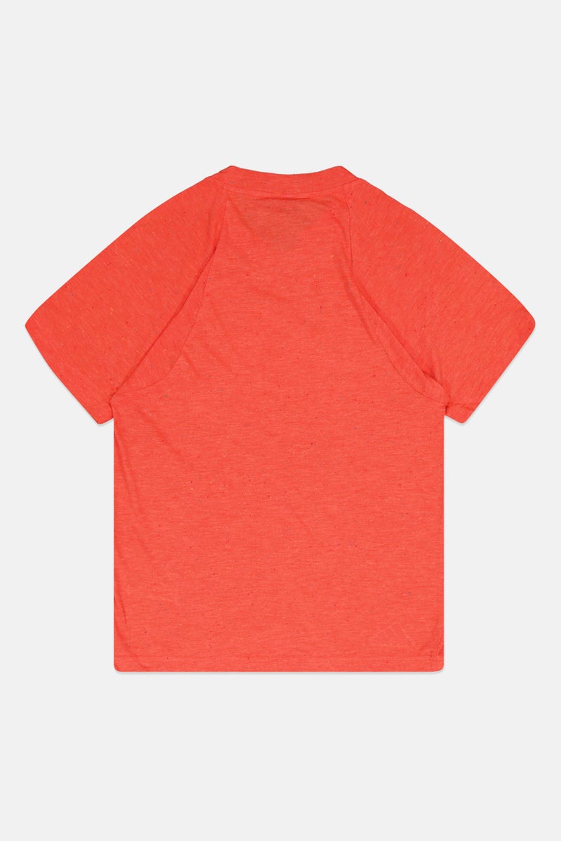 Adidas Women Sportswear Fit Short Sleeve Training Top, Tomato Orange - Image 3