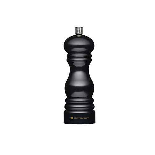 Master Class MasterClass Pepper Mill or Salt Grinder with Interchangeable Cap, Plastic, Black, - Image 1