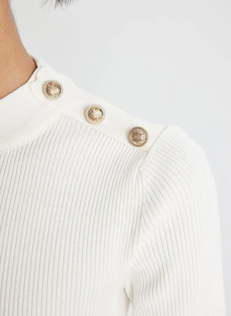 DeFacto Ribbed Knit Dress