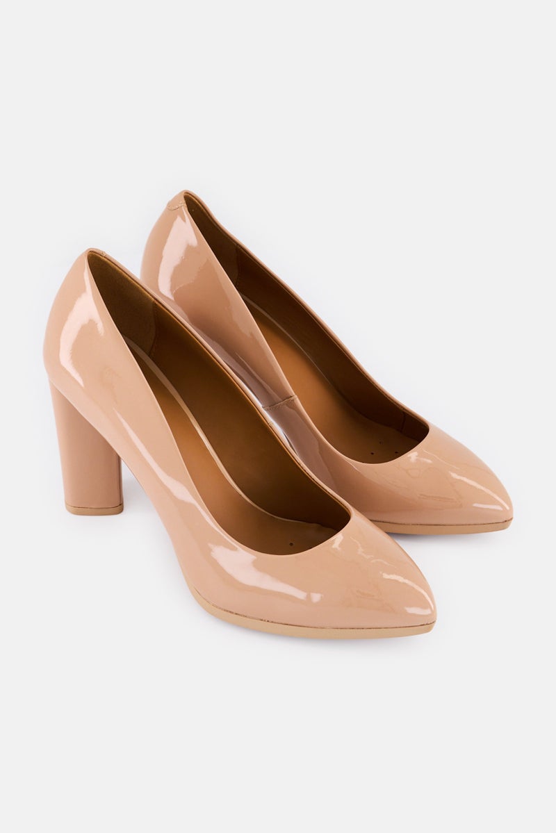 GEOX Women D Walk Pleasure 90 C Slip On Pumps, Dark Tan  - Image 1