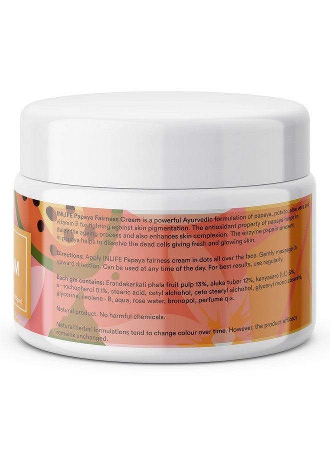 إن لايف كريم وجه البابايا الطبيعي مع كريم الصبار المضاد للعيوب للنساء والرجال، خالي من البارابين لجميع أنواع البشرة - Image 3