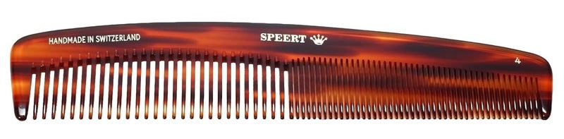 Speert 4 Handmade Wide Narrow Tooth Comb Tortoise Havana Acetate Thick Coarse Curly Thin Fine Straight Hair Detangling Parting Grooming Teasing Styling Hairdresser Barber Hairdressing Wet Dry Pocket
