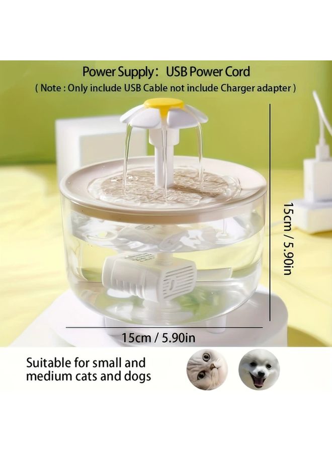 Grey Automatic USB Pet Water Fountain With Filter For Cats - Image 3