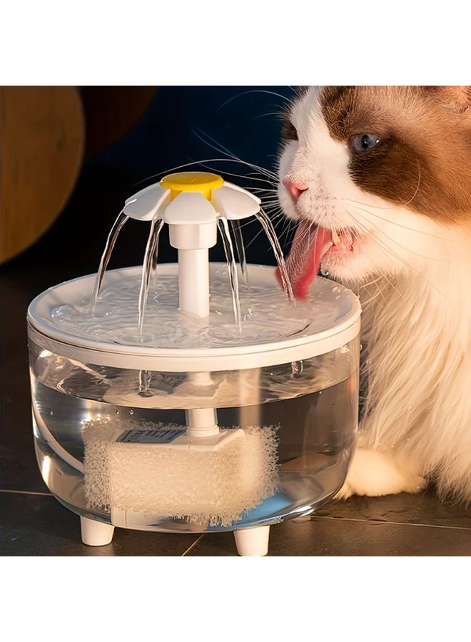 Grey Automatic USB Pet Water Fountain With Filter For Cats - Image 2