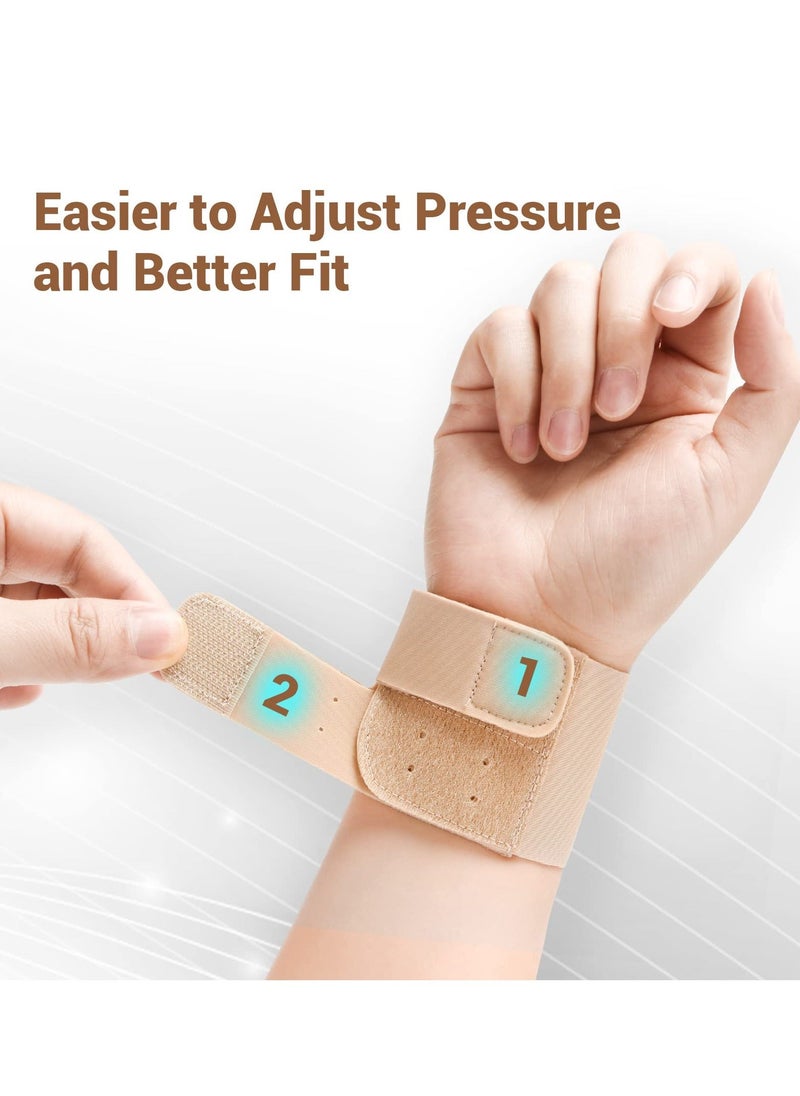 Y&D Wrist Brace for Carpal Tunnel, Ultra Slim Compression Strap, Adjustable Daily Wear, Fitness Pain Relief Injury Prevention, 2 Pack  - Image 3