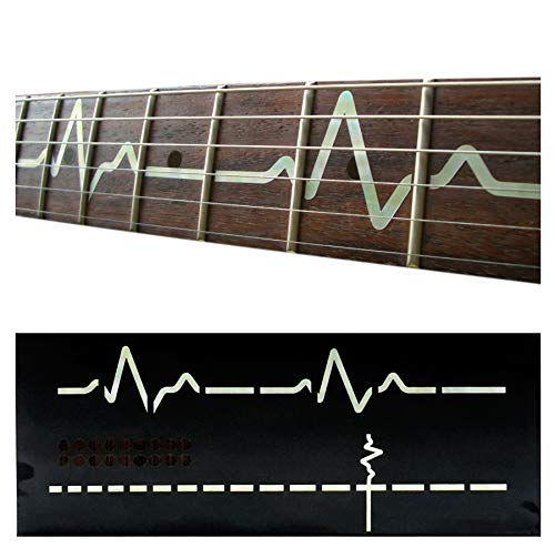 Inlaystickers Jockomo EKG Line/White Pearl Guitar Inlay Sticker - Image 1
