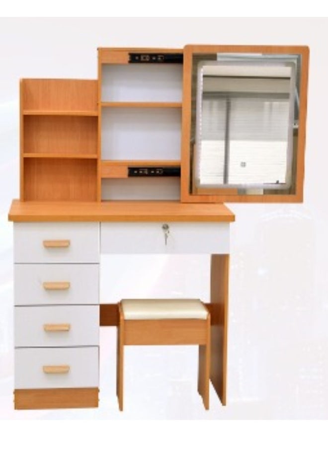 SULSHA SULSHA furniture Modern Wooden Dressing Table With Mirror Dressing Makeup Desk With Storage Modern Design Bedroom  - Image 2