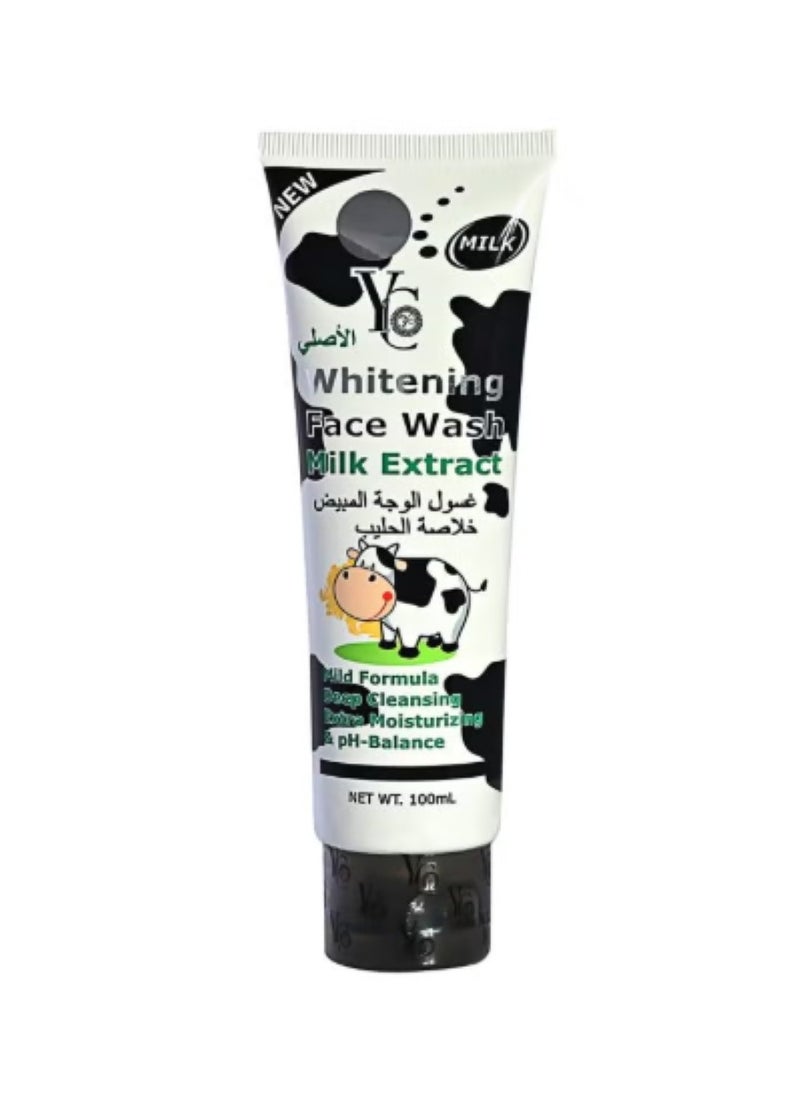 YC - Milk Whitening Face Wash 100ml - Image 1