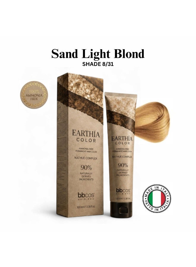 bbcos Earthia Hair Color 100ml 8.31 - Image 1