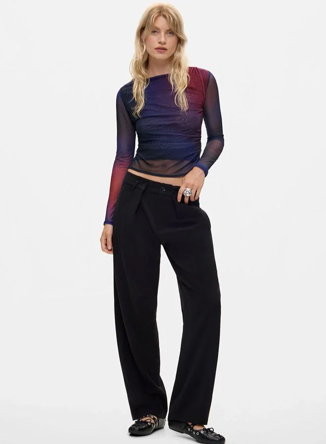 Desigual Draped tulle T-shirt