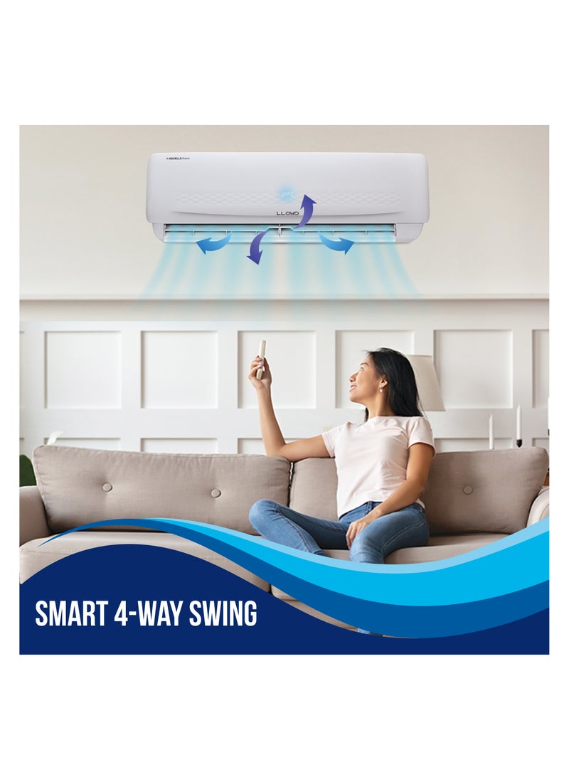Split air conditioner 1.5 Ton, 1 Star rating, 18000 BTU Split Unit, PM 2.5. Anti dust Filter, Four-way Swing, Turbo, Auto Restart  (2023 Model, GOS18B21WACK)