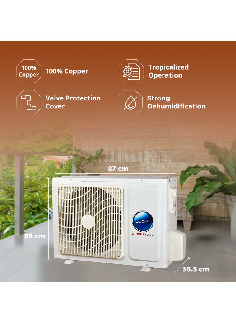 Split air conditioner 1.5 Ton, 1 Star rating, 18000 BTU Split Unit, PM 2.5. Anti dust Filter, Four-way Swing, Turbo, Auto Restart  (2023 Model, GOS18B21WACK)