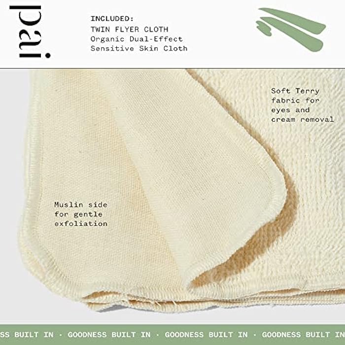 Pai Skincare - The Twin Flyer Organic Dual-Effect Face Cloth | Natural, Vegan, Sensitive Skincare (3 Pack) - Image 2