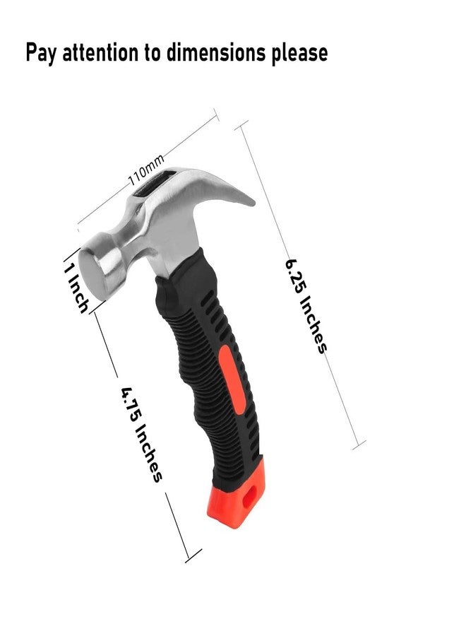 cSeao 2-Pack Small Camping Claw Hammer, 8oz, Teal Magnetic Hammer - Image 2