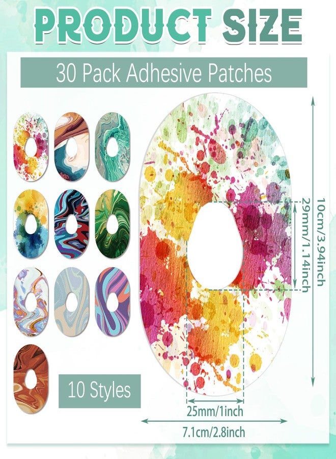 Siifert - Pack of 30 CGM Adhesive Patches Breathable Adhesive Tape Pre Cut Patches Adhesive Tape Stickers Sensor Co - Image 3
