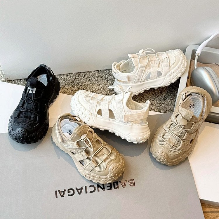 Children'S Sandals Boys' Fashionable Hollow Breathable Durian Sneaker Girls' Anti-Kick Beach Shoes - Image 2