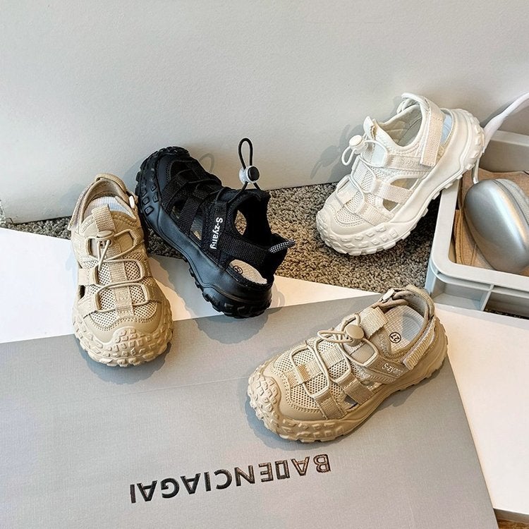 Children'S Sandals Boys' Fashionable Hollow Breathable Durian Sneaker Girls' Anti-Kick Beach Shoes - Image 3