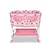 ANIVIA Doll Bed Furniture 2 Function Toy Doll Swings Together for 18 inches Baby Dolls Baby Doll Crib with Bottom - Image 4
