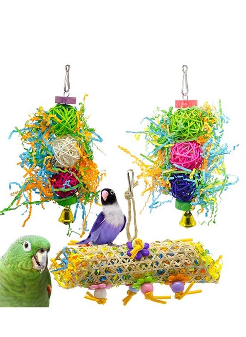 Neostyle 3 pcs Bird Chewing Toys