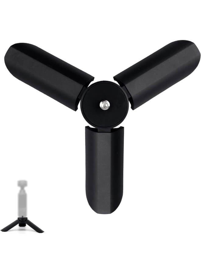 Bliszaar Mini Tripod for DJI OSMO Pocket 3 & 2, Portable Tripod Stand Tabletop Mount Lightweight Selfie Stick Comfortable Grip Practical Digital Device Accessories Camera Parts(Black) - Image 1