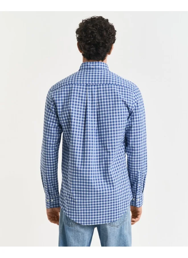غانت REG CLASSIC POPLIN CHECK SHIRT