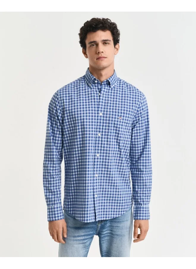 غانت REG CLASSIC POPLIN CHECK SHIRT