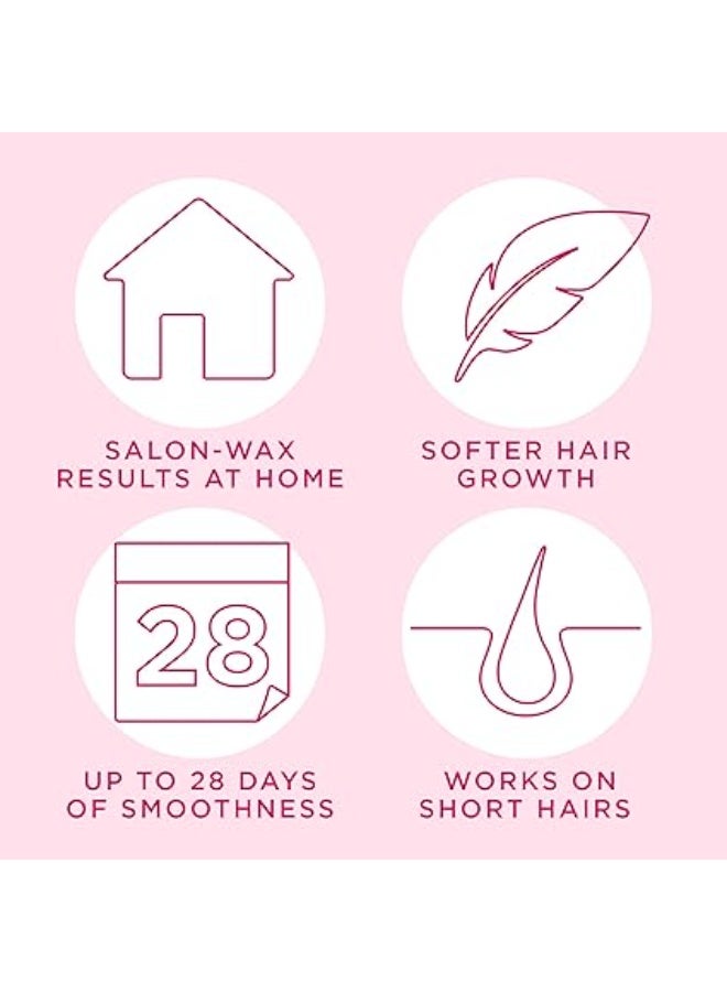 شرائح شمع فيت لإزالة الشعر، للبشرة الحساسة، لون أزرق، 40 شريحة - Image 4