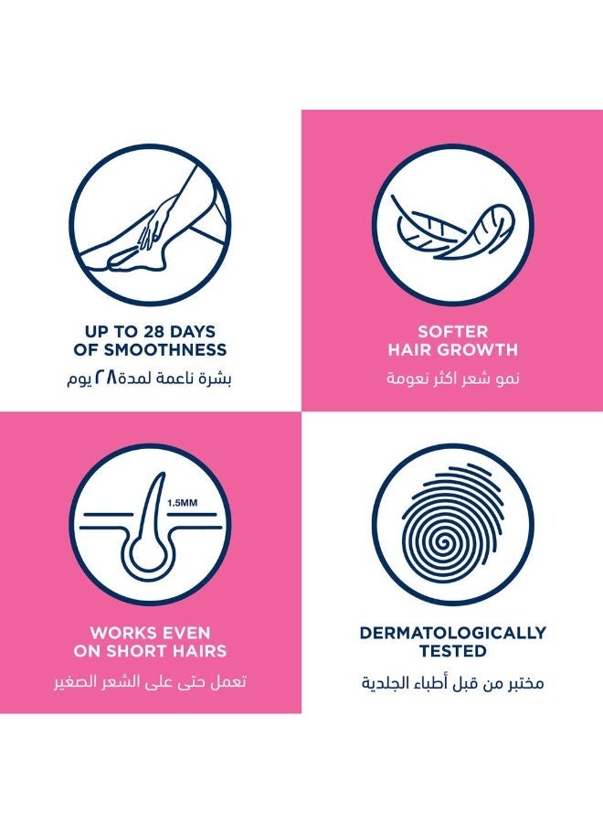 شرائح شمع فيت لإزالة الشعر، للبشرة الحساسة، لون أزرق، 40 شريحة - Image 3