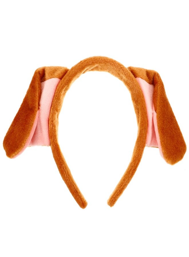 مينكيسي طوق رأس مينكيسي على شكل آذان جرو، طوق شعر بآذان جرو للنساء والرجال، إكسسوار تنكري على شكل حيوان للهالوين، مناسب لأزياء تنكرية على شكل آذان كلب - Image 1