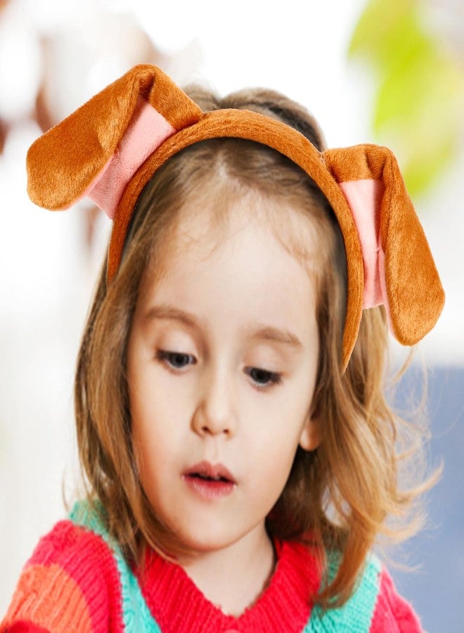 مينكيسي طوق رأس مينكيسي على شكل آذان جرو، طوق شعر بآذان جرو للنساء والرجال، إكسسوار تنكري على شكل حيوان للهالوين، مناسب لأزياء تنكرية على شكل آذان كلب - Image 4