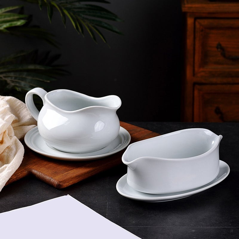 Ceramic Gravy Sauce Boat Practical Sauce Cup Seasoning Holder Sauce Container - Image 5