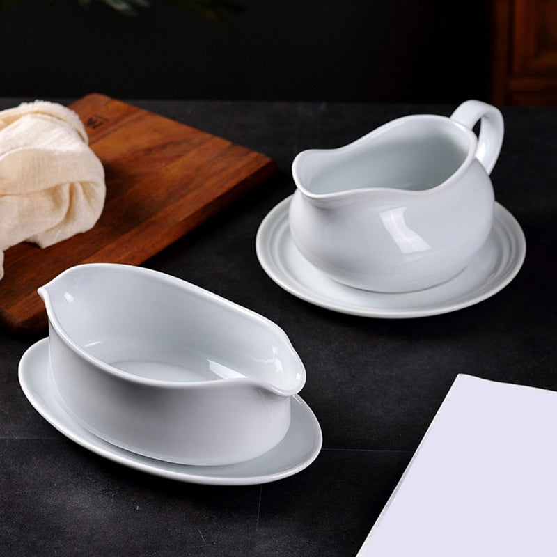 Ceramic Gravy Sauce Boat Practical Sauce Cup Seasoning Holder Sauce Container - Image 3